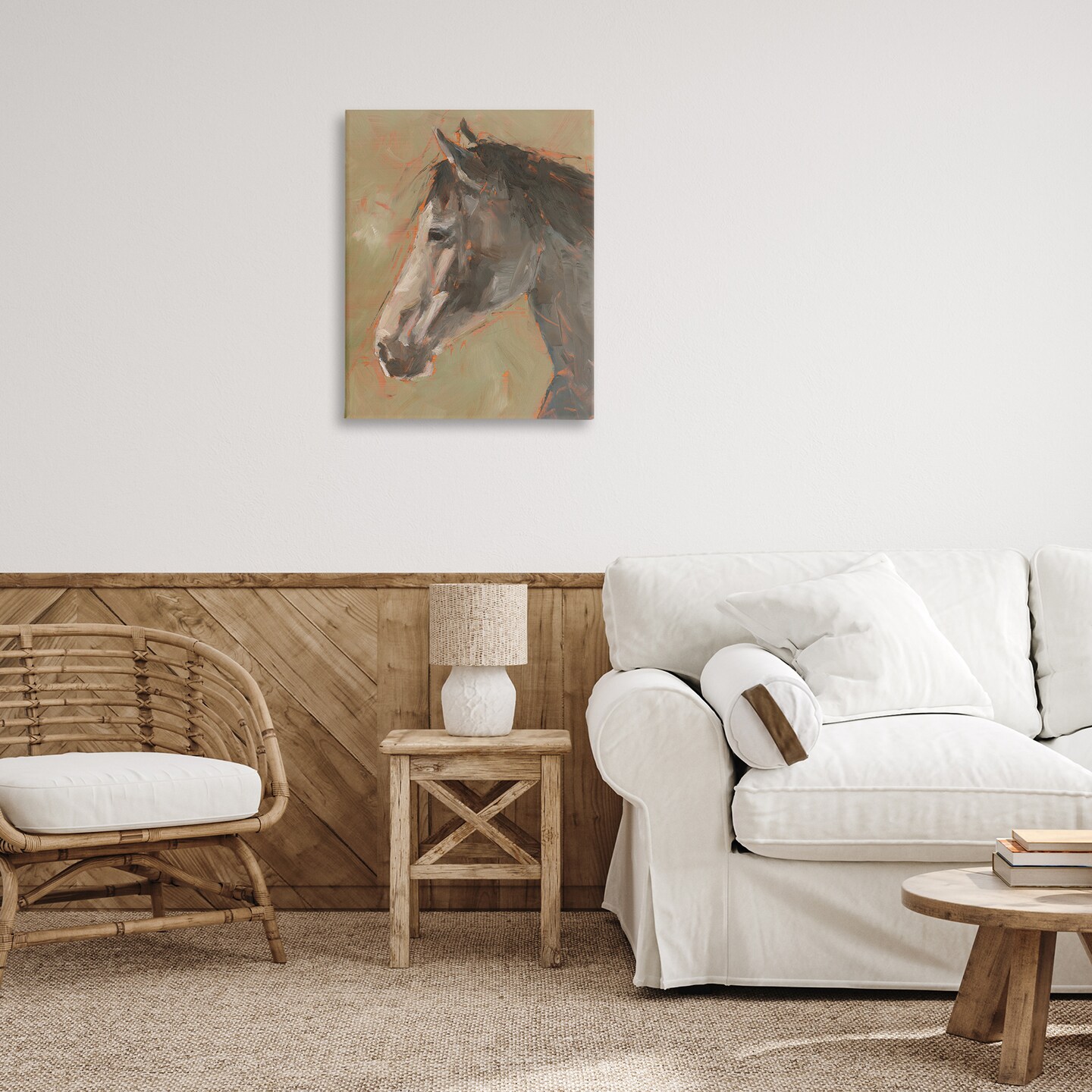 Stupell Industries Neutral Brown Horse Canvas Wall Art Design by Ethan Harper