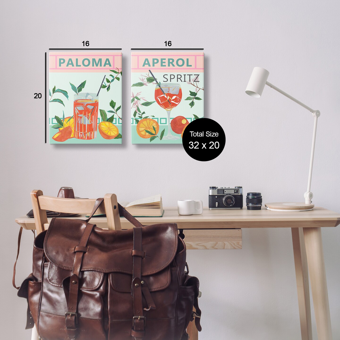 Stupell Industries Pastel Kitchen Cocktails 2pc Canvas Wall Art Set Design by Melissa Wang