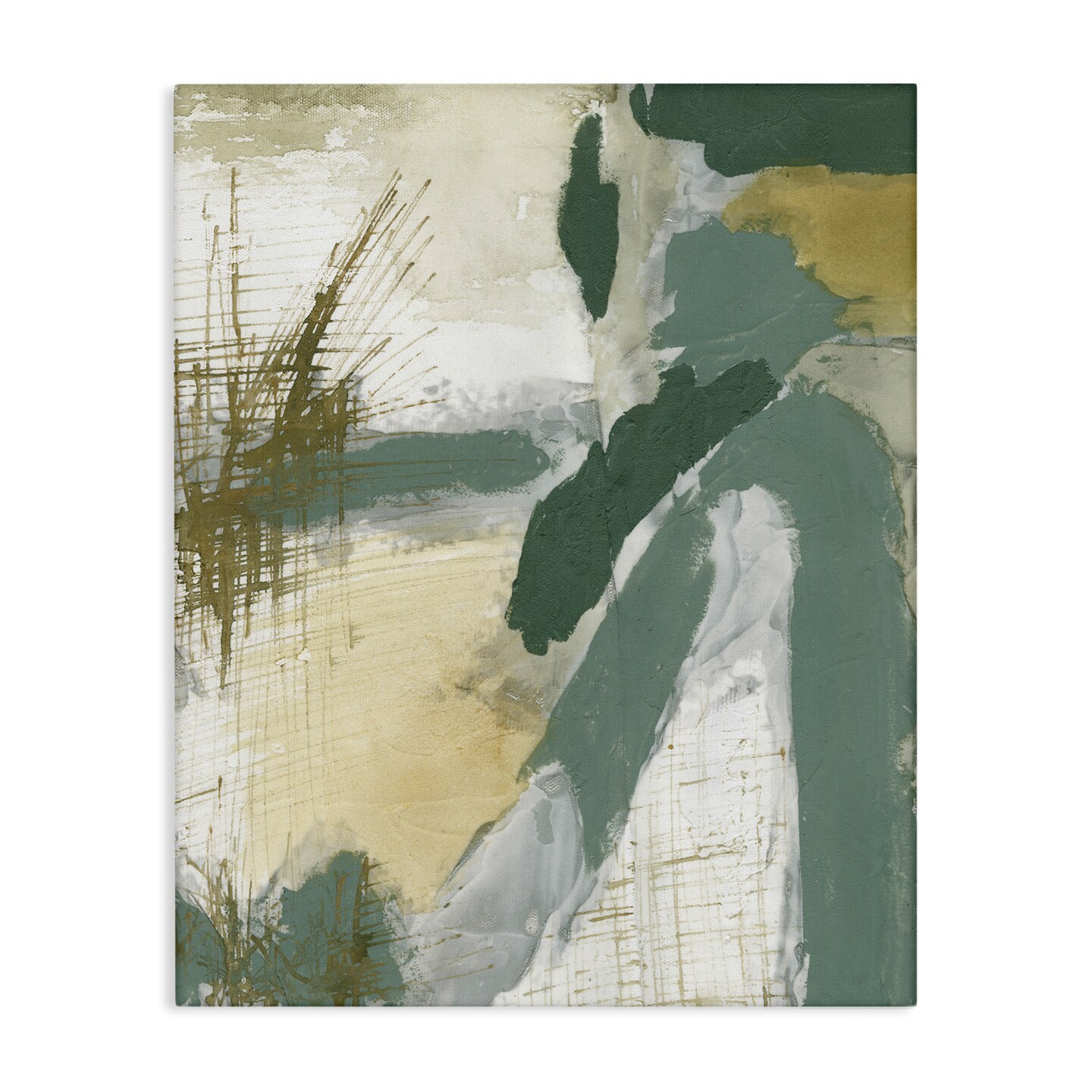 Stupell Industries Dynamic Abstract with Grey Canvas Wall Art Design by Vanna Lam