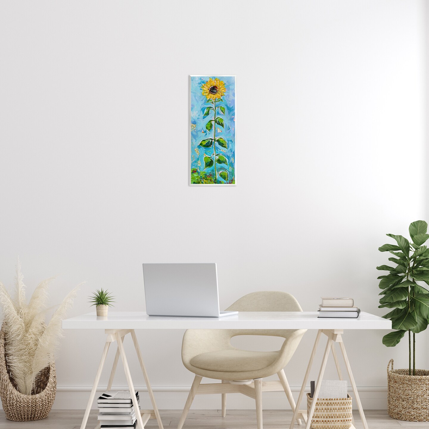 Stupell Industries Tall Looming Sunflower Wall Plaque Art Design by Estelle Grengs