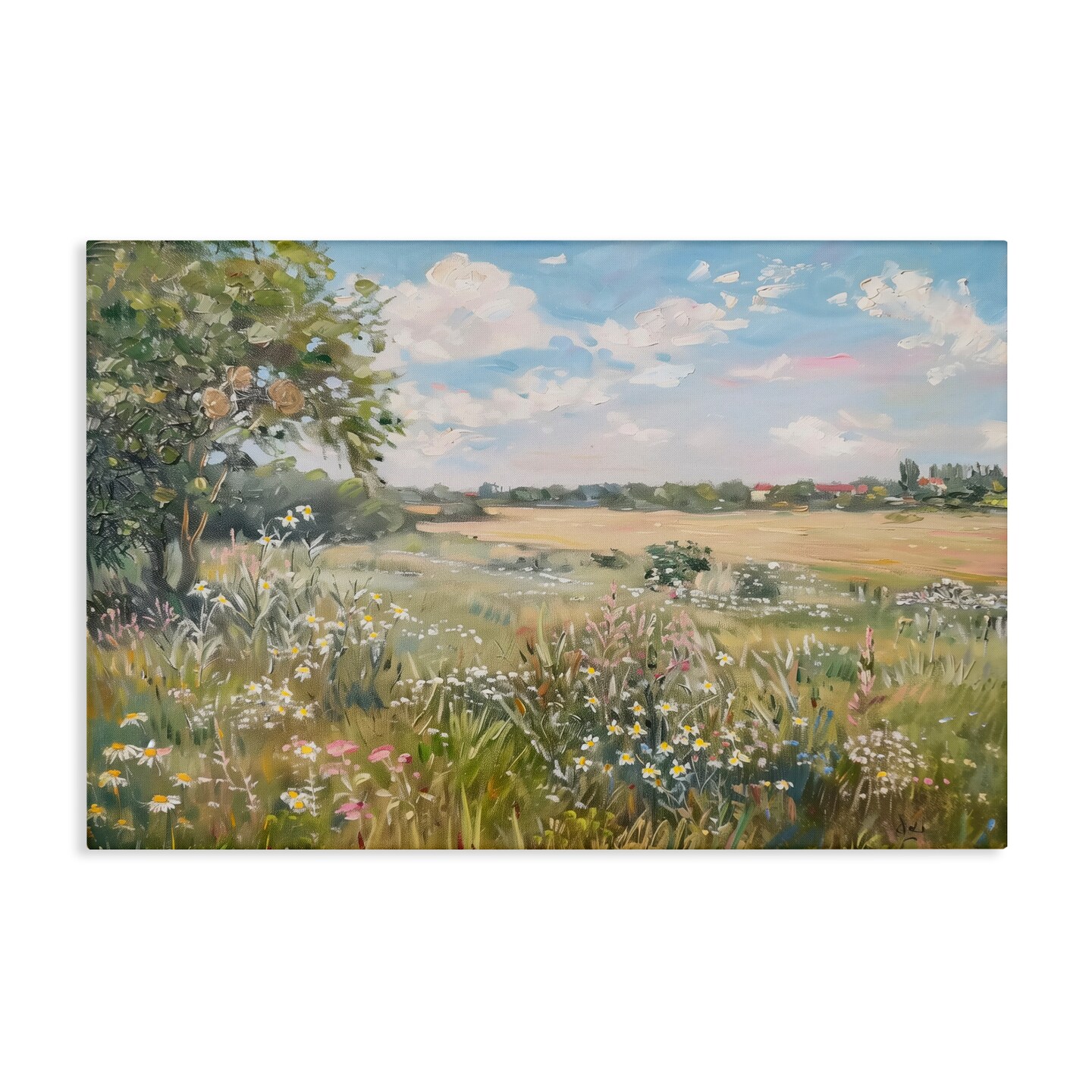 Stupell Industries Vast Wildflower Field Canvas Wall Art Design by LSR Design Studio