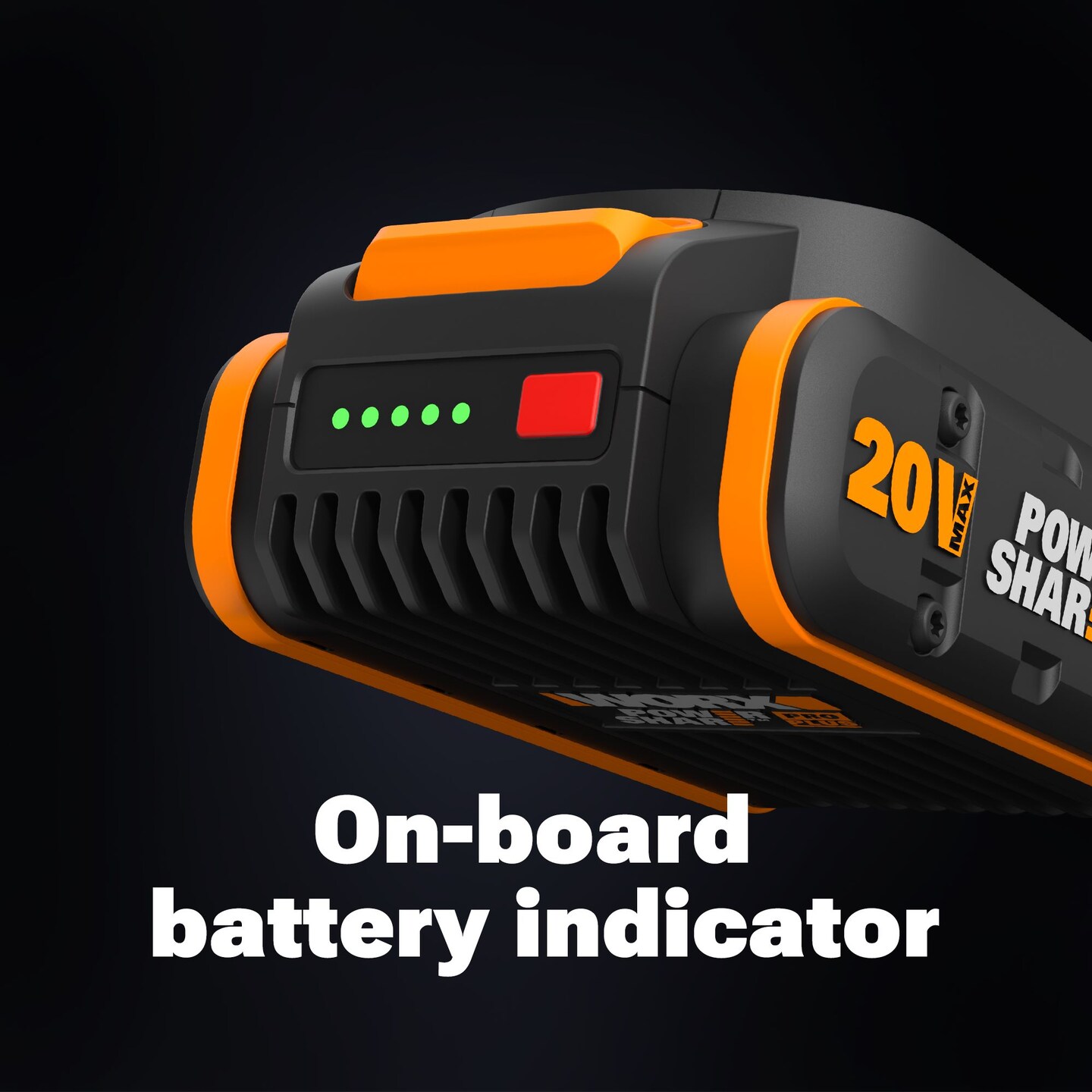 Worx WA3676 20V PowerShare ProPlus 4.0Ah Lithium-ion Battery with Tabless Cell Technology