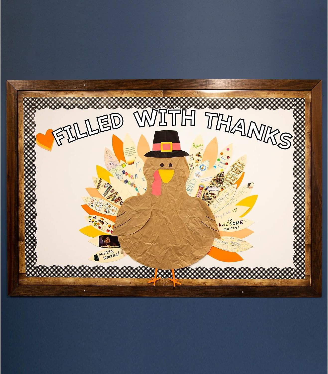 219-Piece White with Black Trim Cutout Letters for Bulletin Board (White)