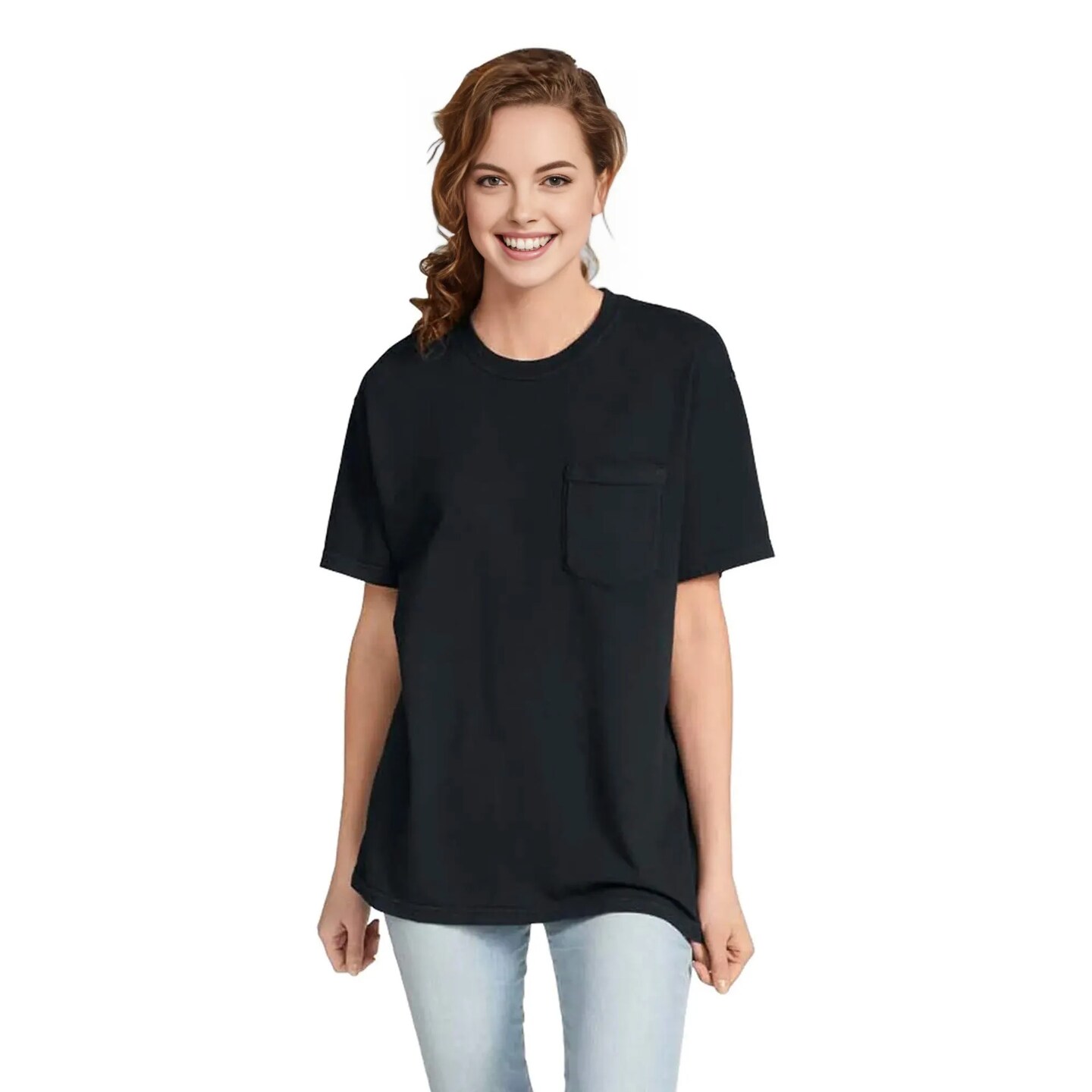 Comfort Colors&#xAE; Garment-Dyed Heavyweight Pocket Crewneck Short Sleeve T-Shirt