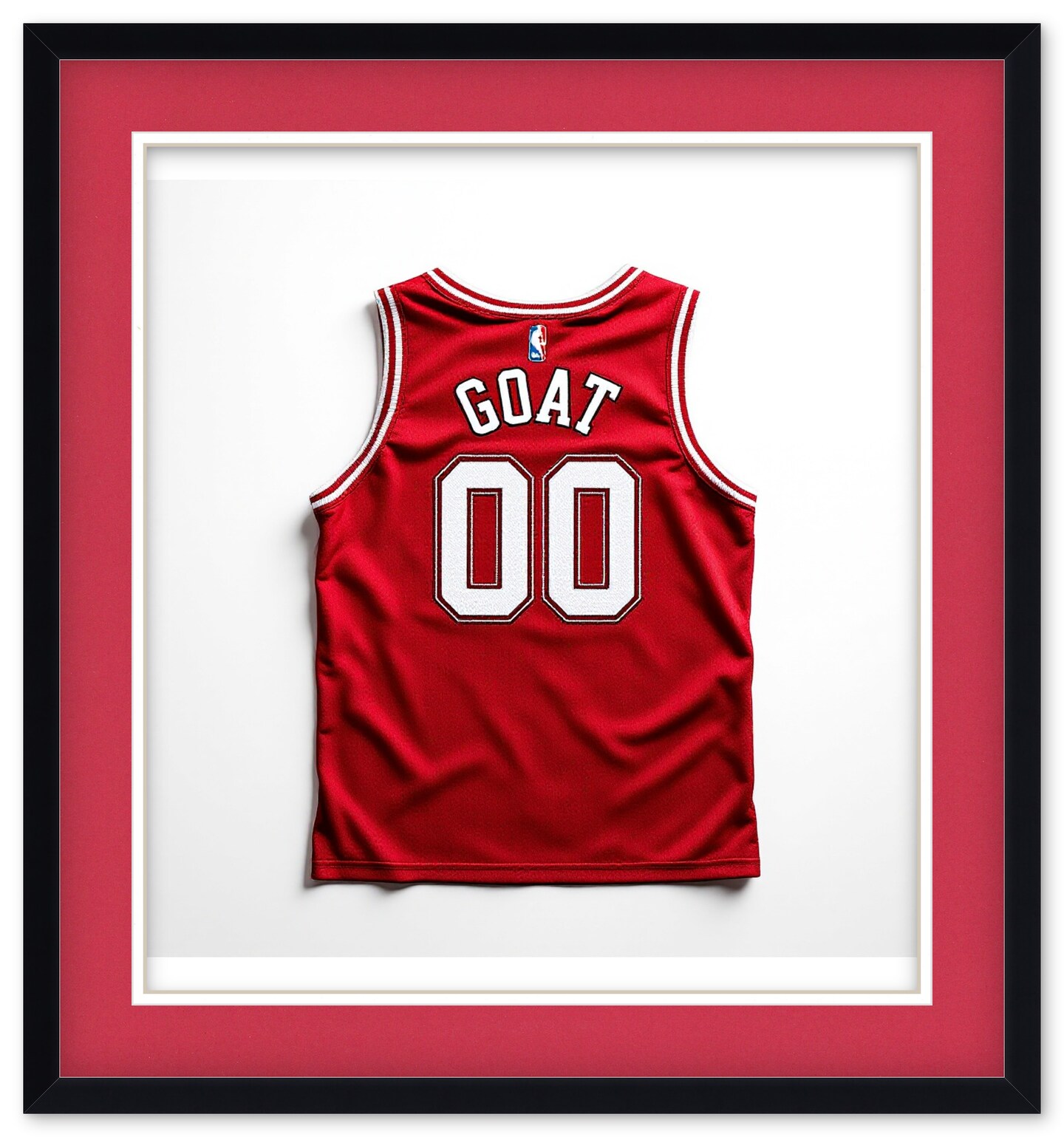 CustomPictureFrames.com Solid Wood Jersey Shadow Box Frame - Matte Black - Sizes 28x30 - Wall Display With Double Mat Made in the USA