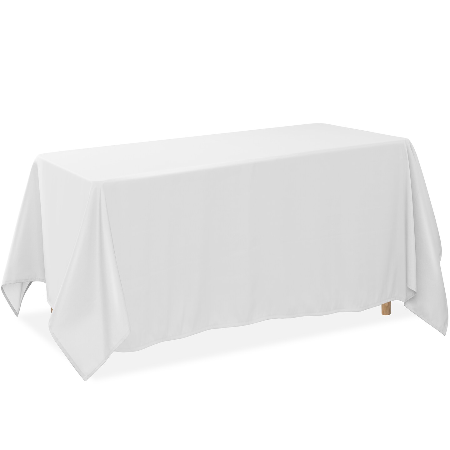 Lann's Linens 10 Pack Rectangular Tablecloths, Washable Polyester Fabric Table Cloth for Dining Tables, Parties, Restaurants, Weddings