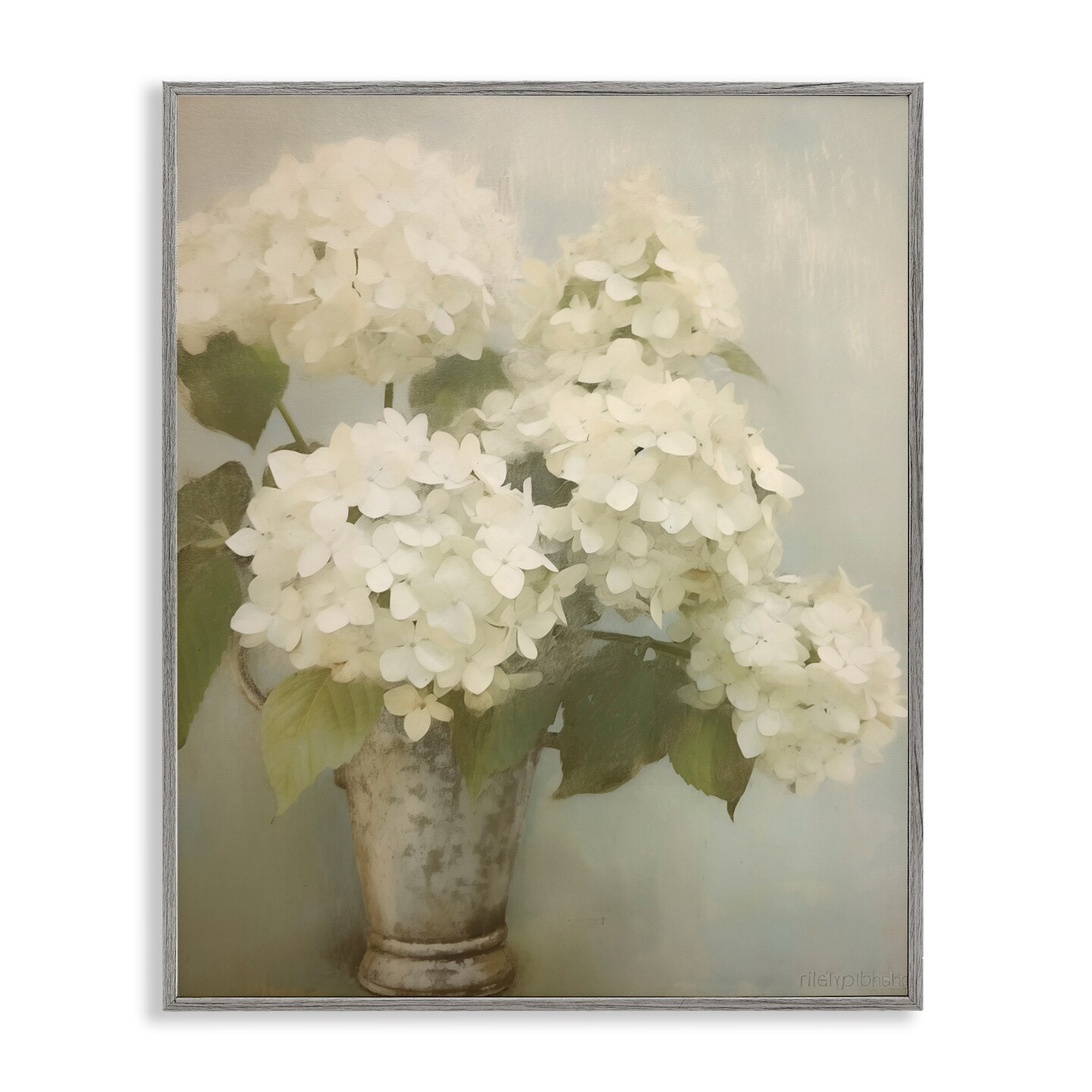 Stupell Industries Faded Country Hydrangeas Framed Giclee Design by Arlington Prints