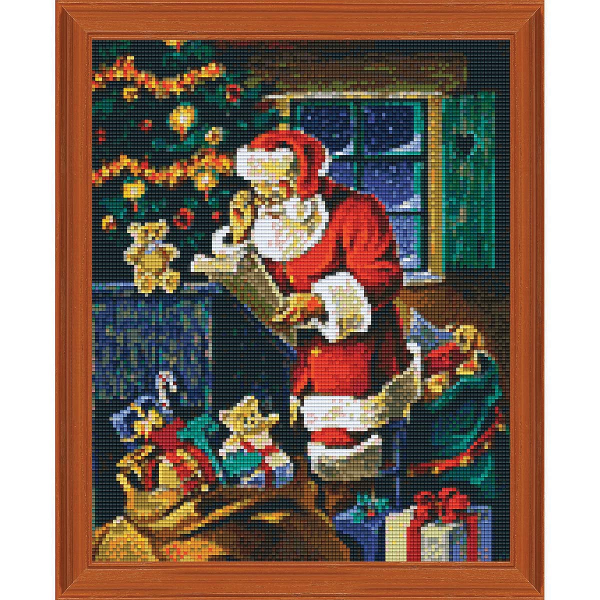 PixelHobby Santa Checking His List Mosaic Art Kit