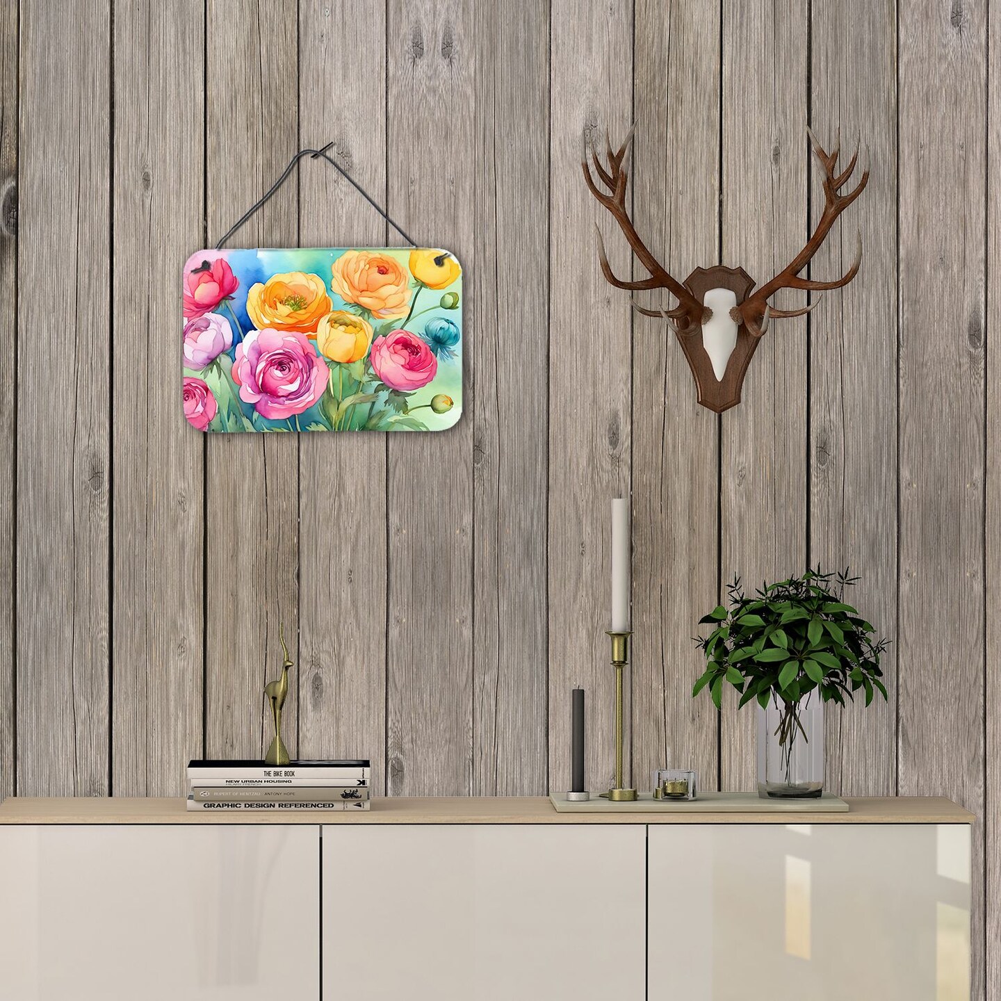 Edge Collections - 8" X 12" - Multicolor - Vibrant wall Plaque - 1 Piece