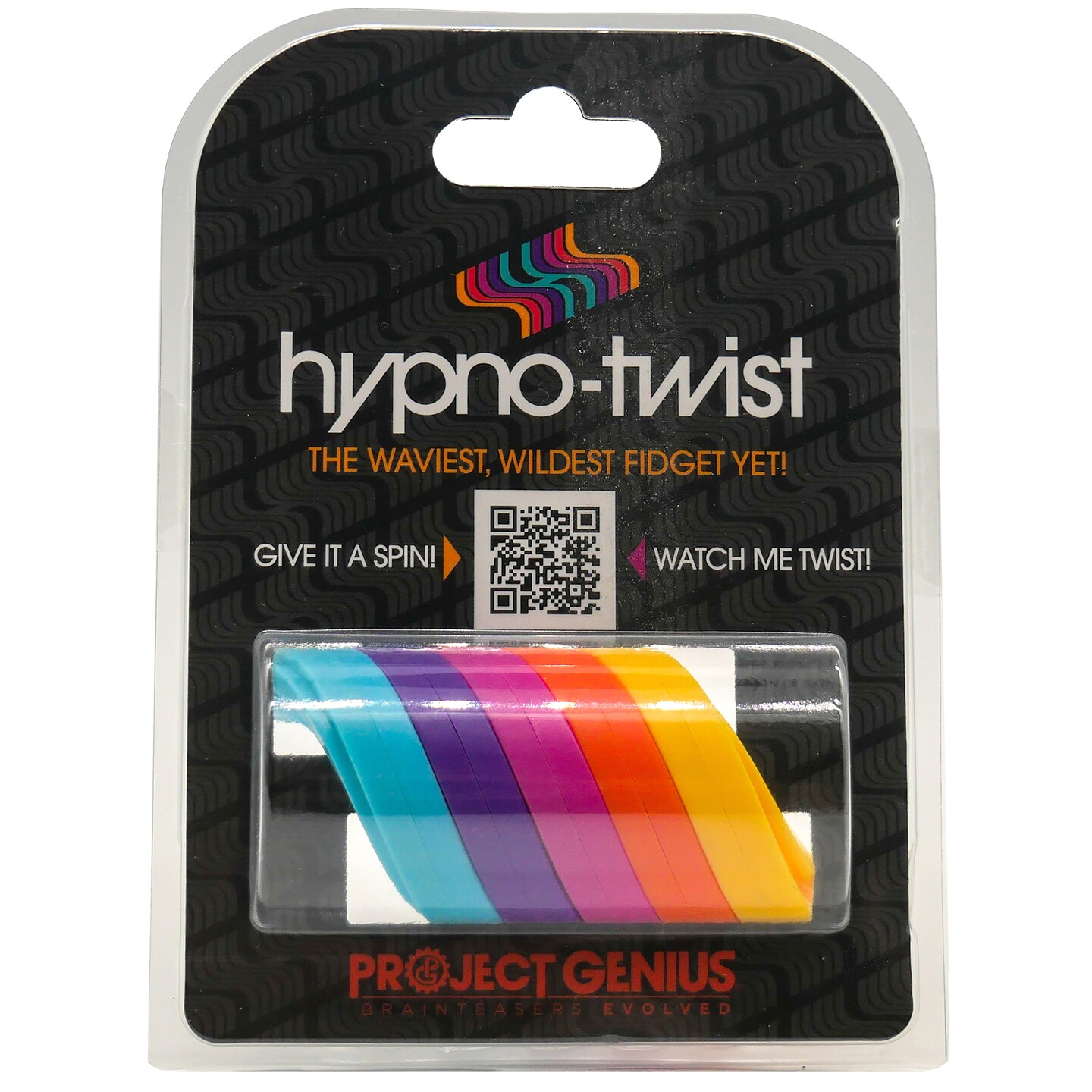 Hypno-twist &#x2013;Hypnotic Fidget Toy, Glide the colorful rings for a hypnotic loop that spins again and again