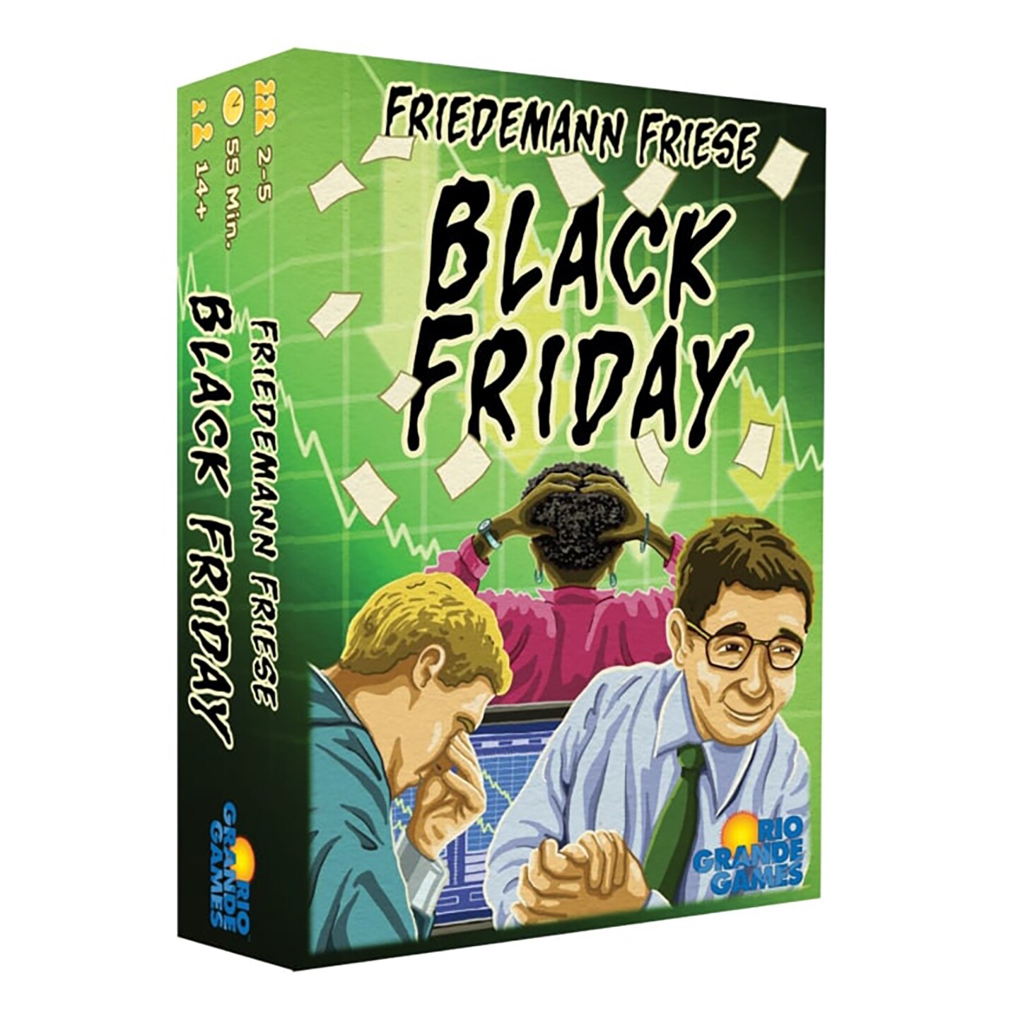 Rio Grande Games: Black Friday - Economic Board Game, Buy &#x26; Sell Shares, Ages 14+, 2-5 Players, 45-90 Min