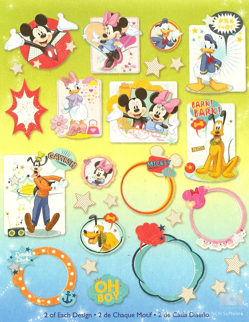 Disney Mickey Mouse &#x26; Friends Die-Cut Cardstock