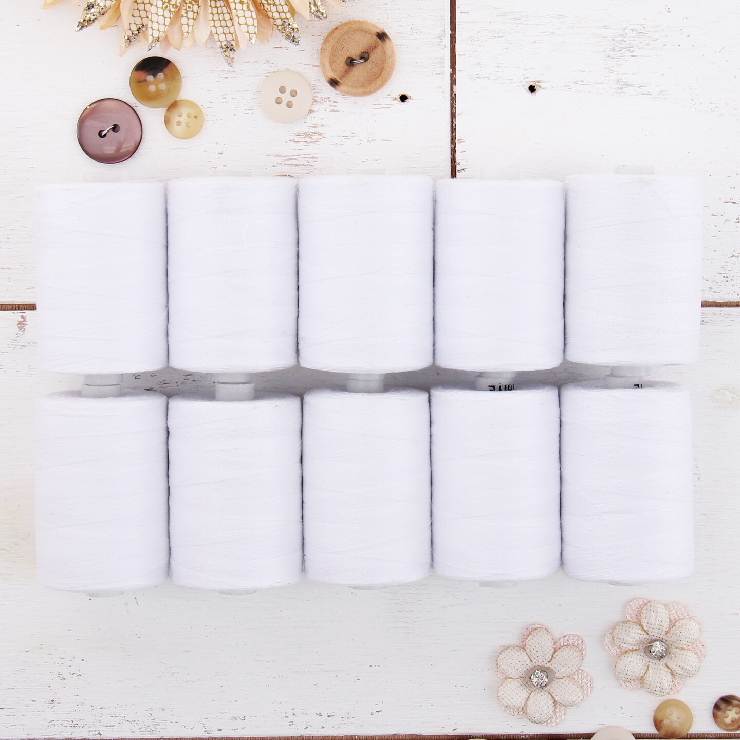 Threadart 100% Cotton Thread Sets | Solid (1000m) and Variegated Styles (600m) | For Quilting & Sewing 50/3 Weight | Long Staple & Low Lint | Over 30 Sets Available