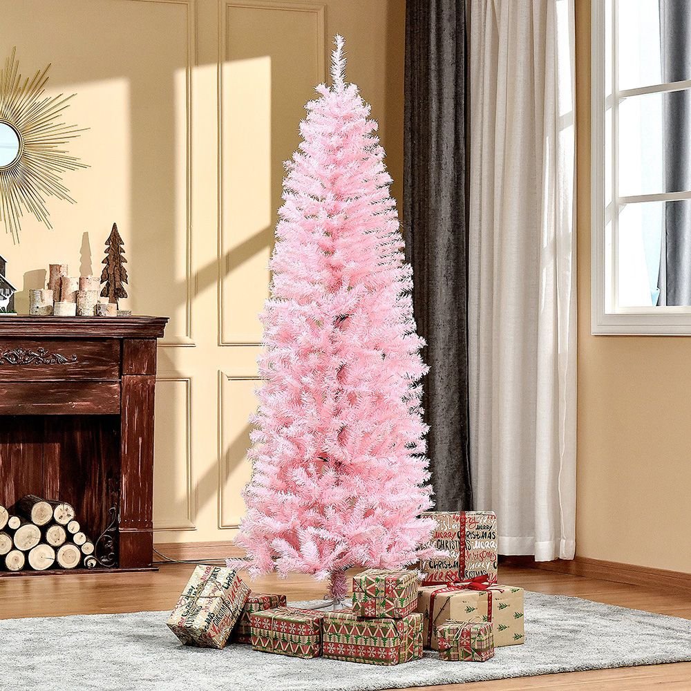 Edge Collections - 6' - Slim & Pop-Up Artificial Christmas Tree Collection - 1 Piece