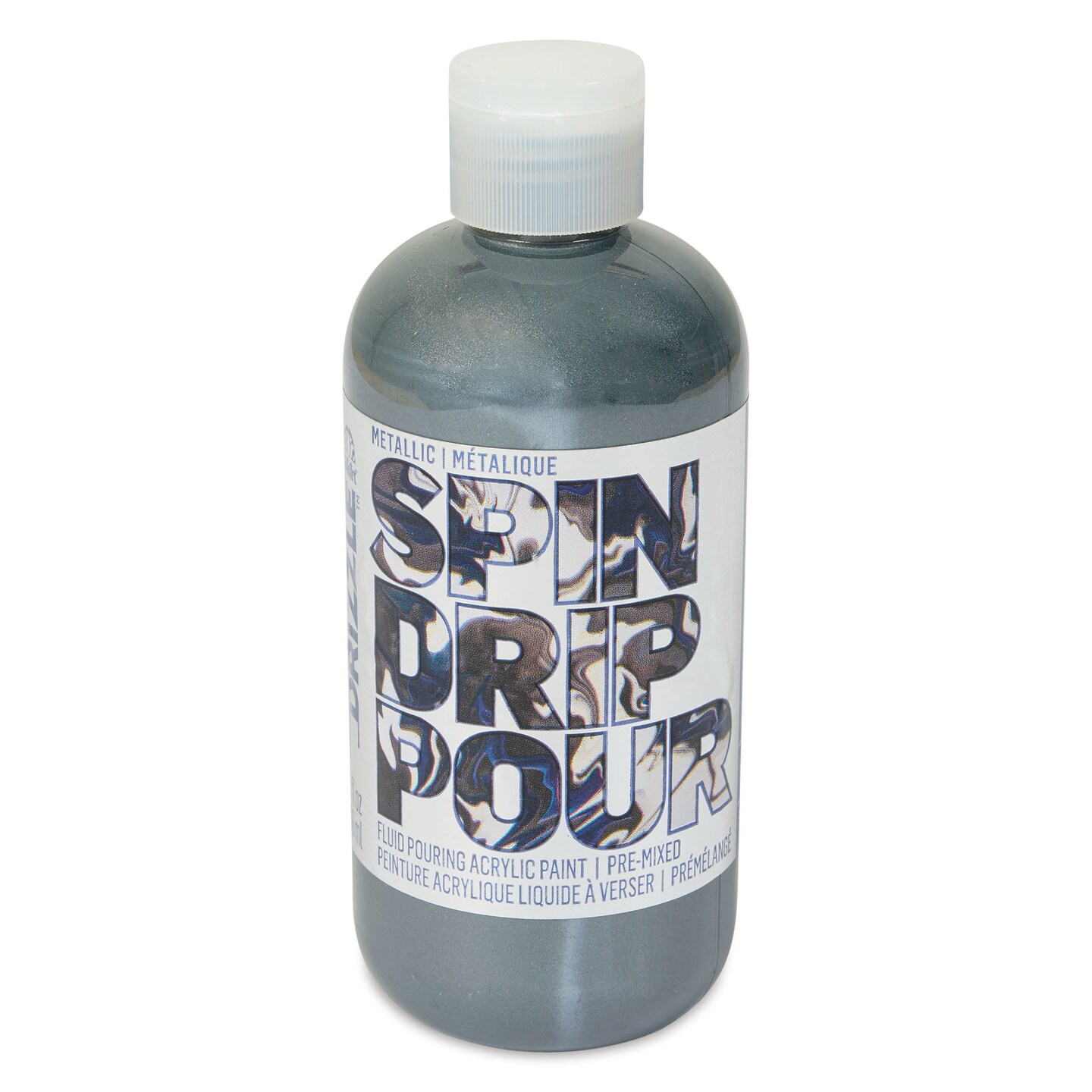 FolkArt Drizzle Acrylic Pouring Paint - Mercury Metallic, 266 ml