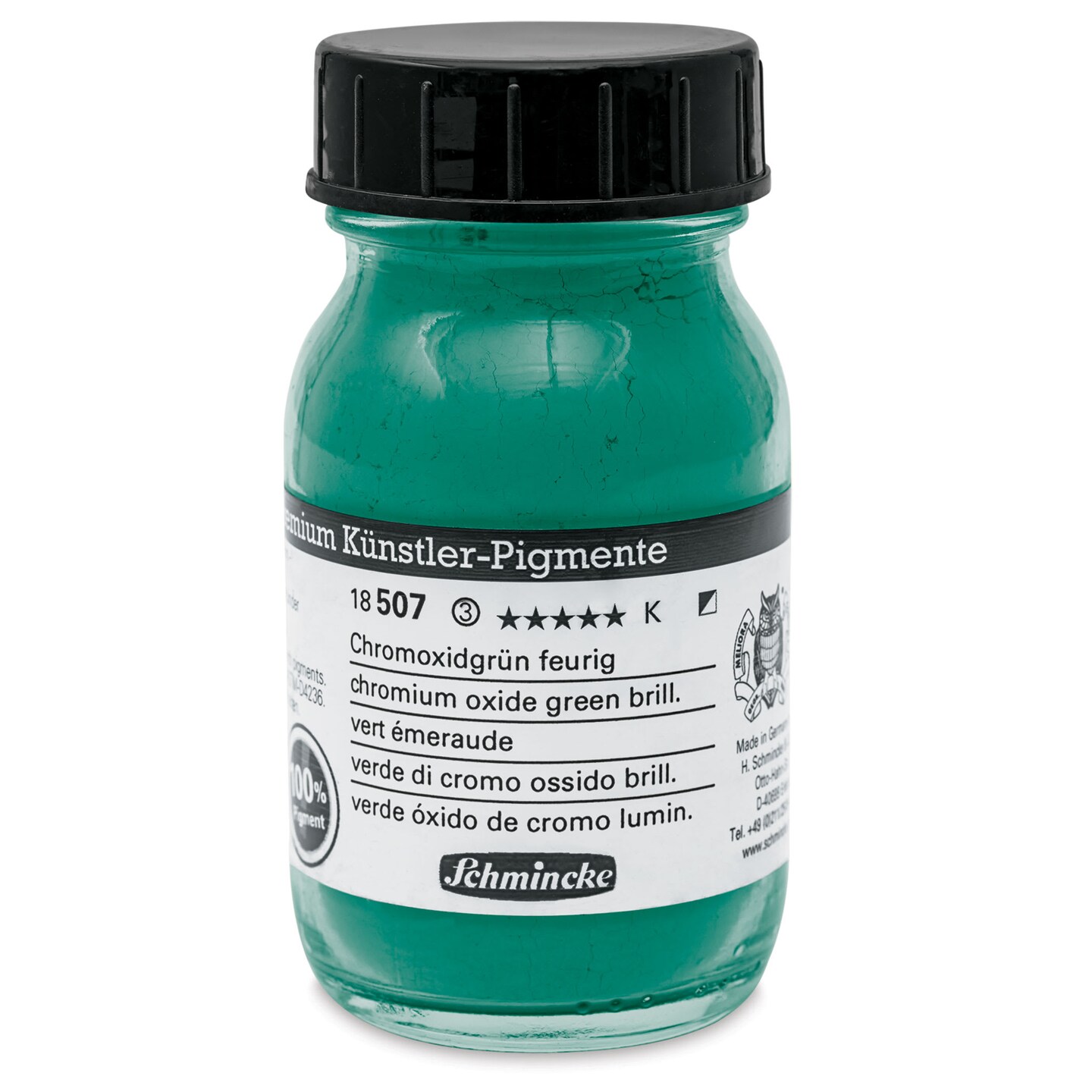 Schmincke Pigment - Chromium Oxide Green Brilliant, 100 ml Jar