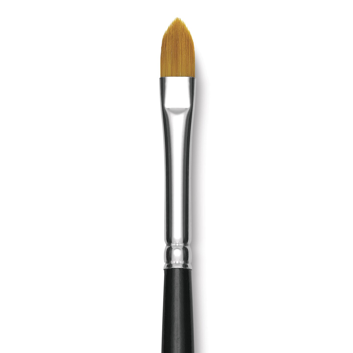 Trekell Synthetic Gold Taklon Brush - Cat's Tongue, Long Handle, Size 8
