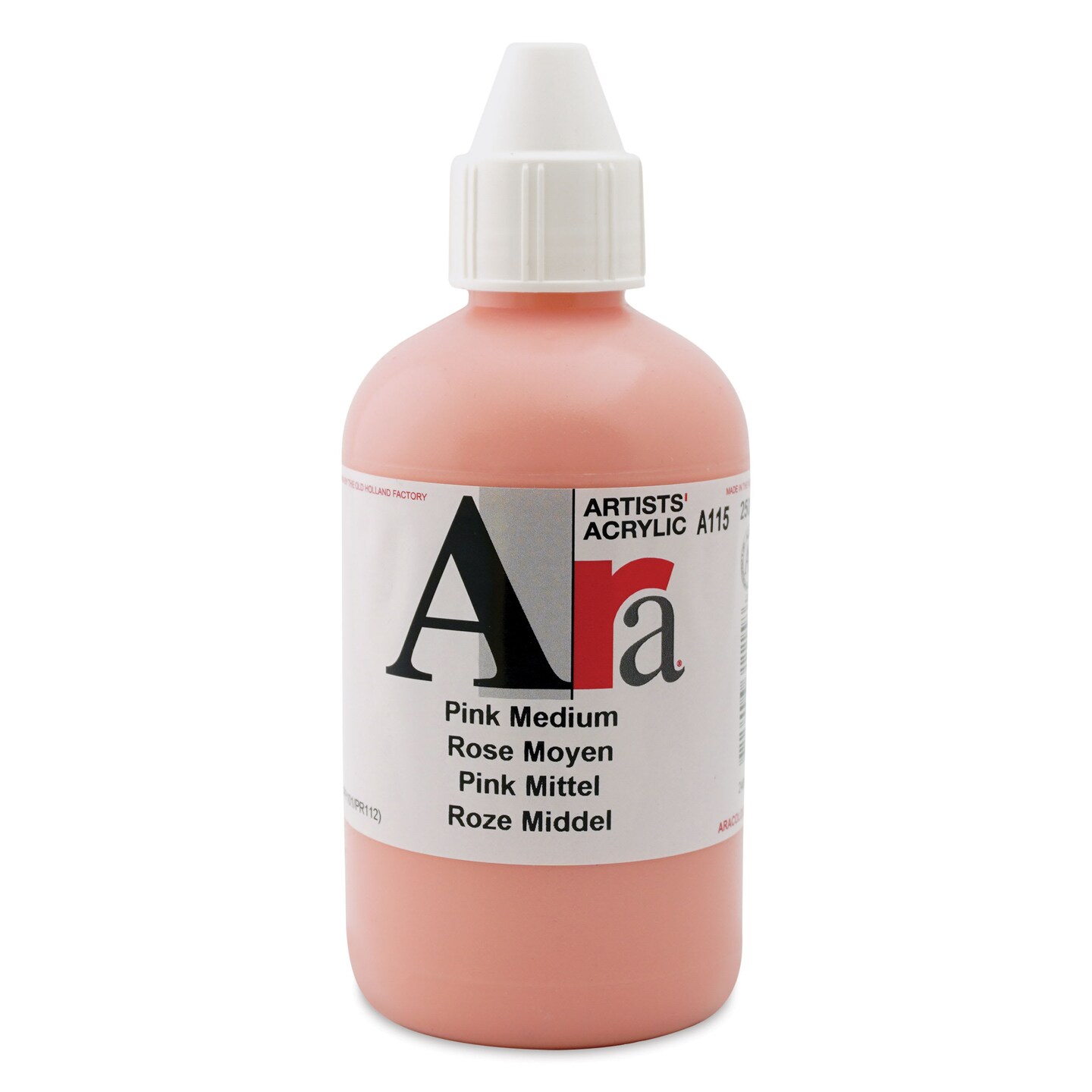 Ara Artists’ Acrylic Paint - Pink Medium, 250 ml bottle, Count: 1 ...