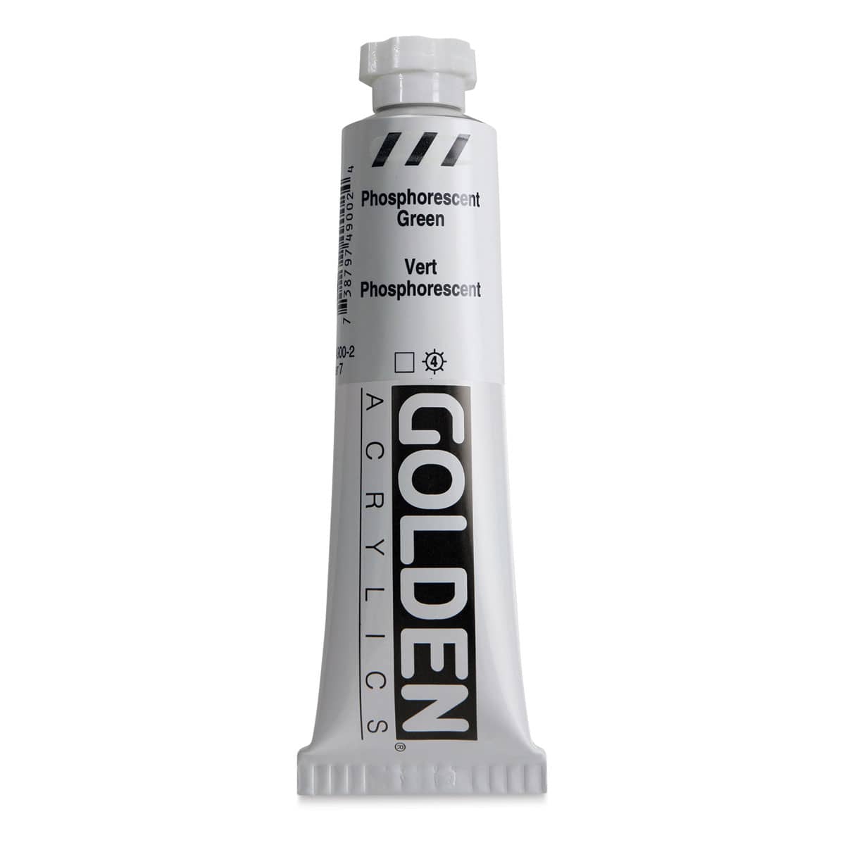 Golden Heavy Body Artist Acrylics - Phosphorescent Green, 2 oz Tube