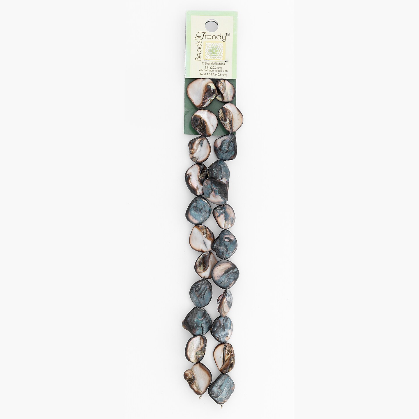 Sea Shell Chunky Beads 12mm-18mm on 16" Strand (20-22 bds) Slat