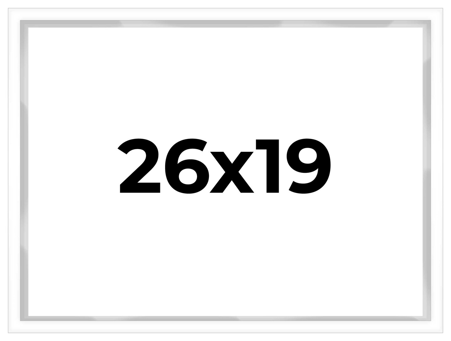 Shadow Box 3/4" Depth White Picture Frame - UV Acrylic, Backing Board, Hanging Hardware