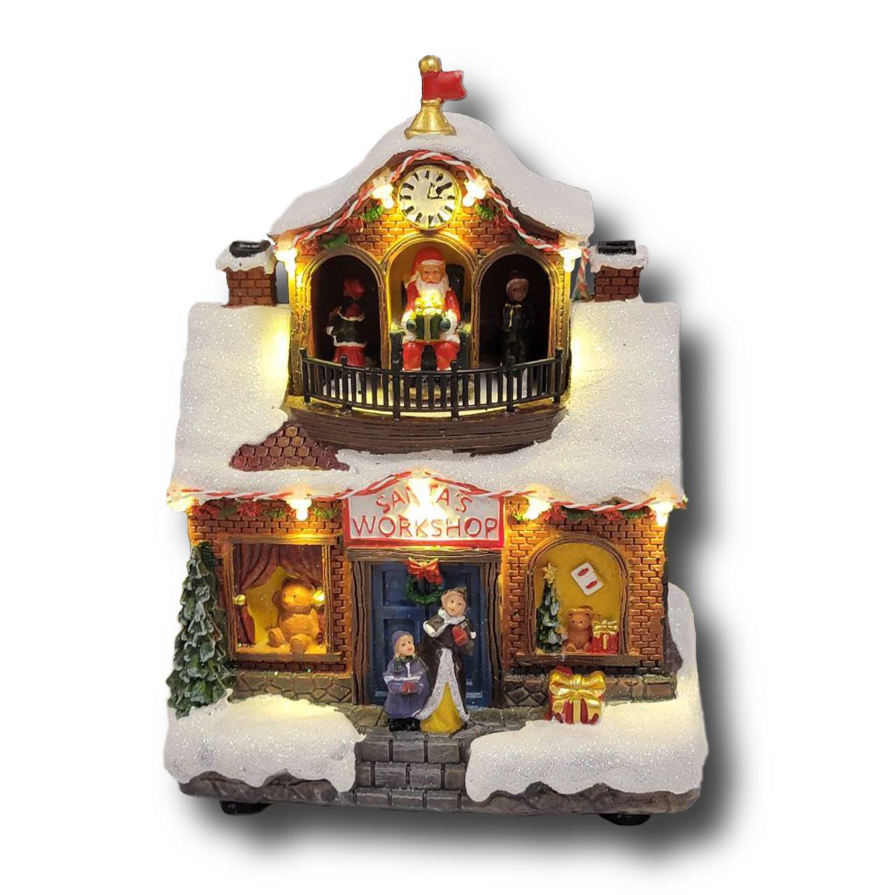 Santa&#x27;s Workshop Christmas Miniature. Christmas Village