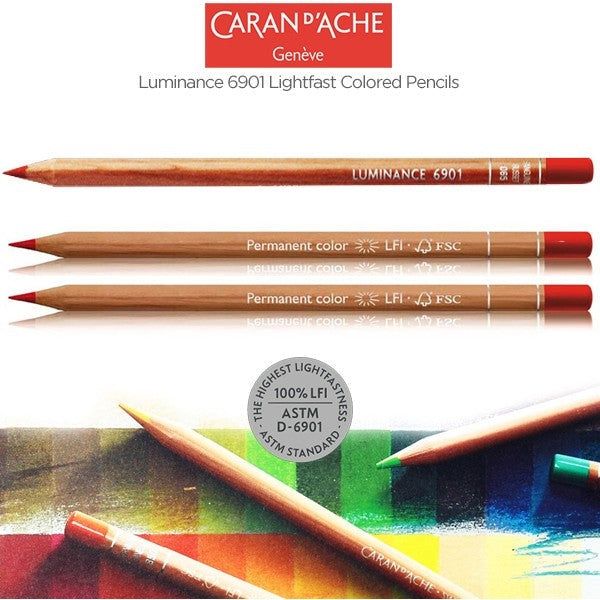 Luminance Colored Pencils 6901 by Caran D'Ache - Choose Your Color