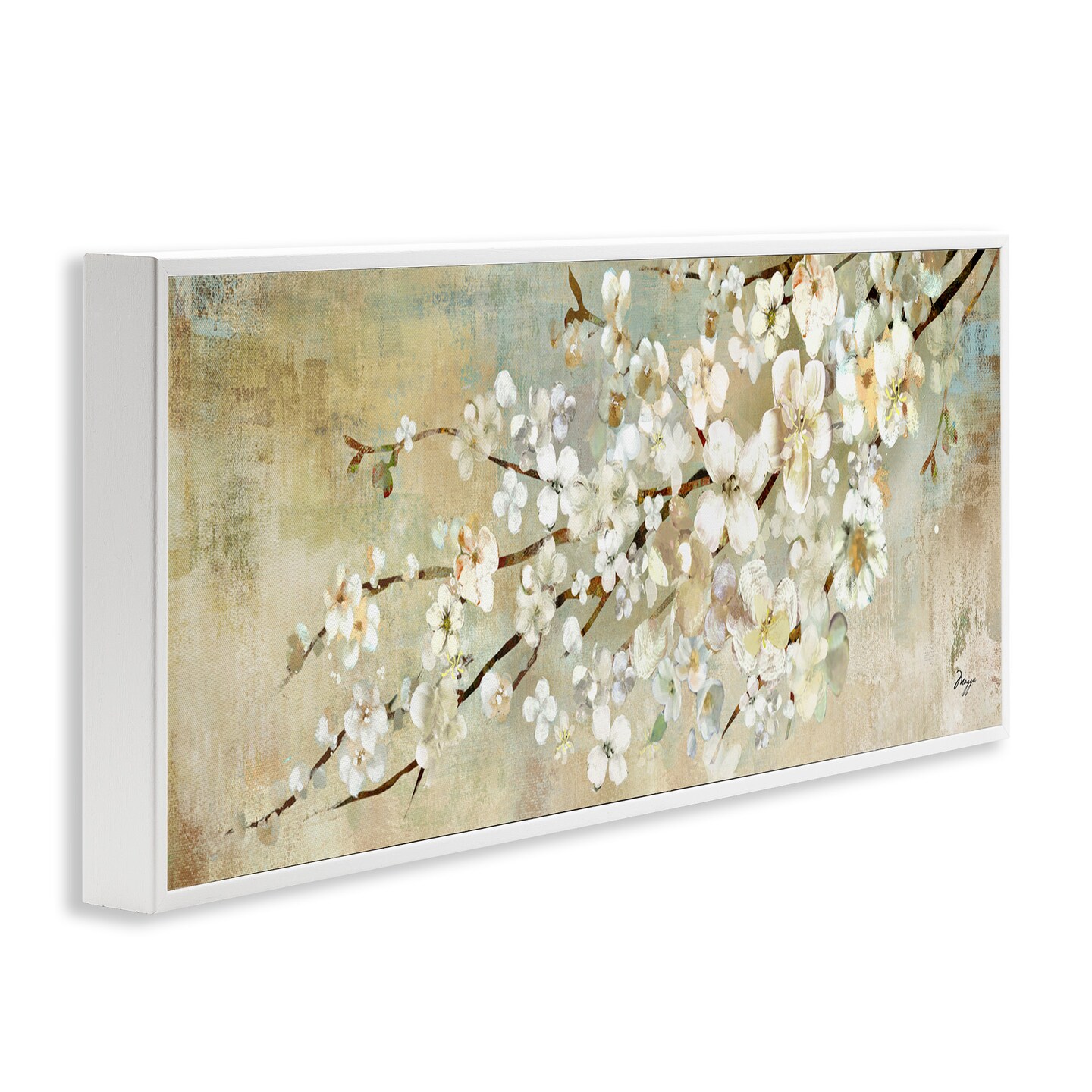 Stupell Industries Blooming Flower Tree Branch Painting Framed Giclee Art