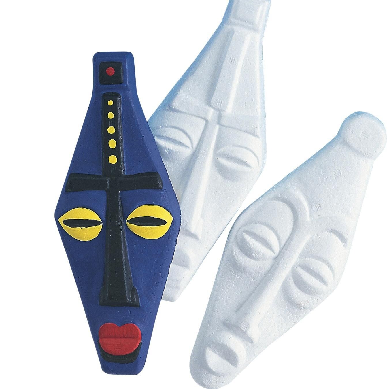 EduCraft&#xAE; African Mask Plaques Craft Kit (Pack of 24)