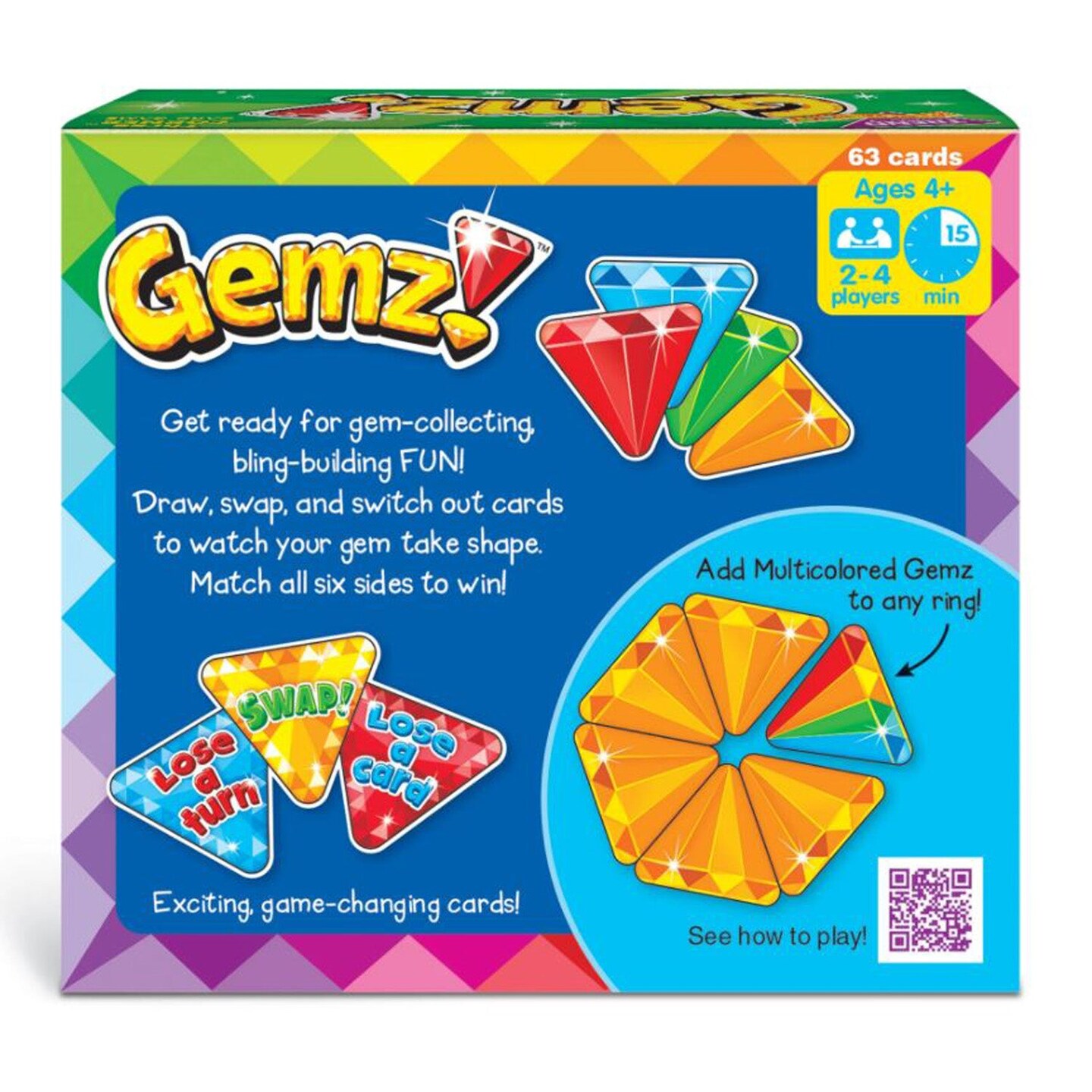 Gemz!&#x2122; Three Corner&#x2122; Card Game