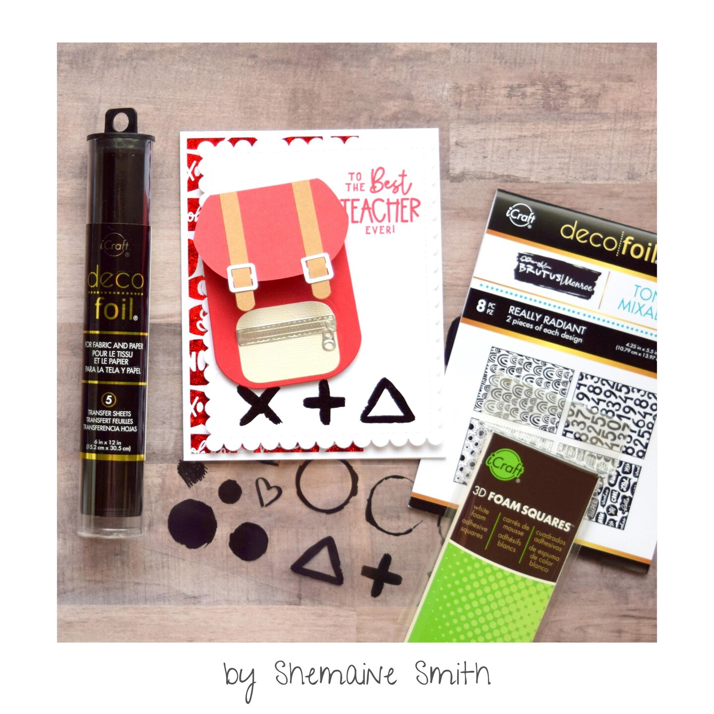 Deco Foil Adhesive Transfer Sheet by Brutus Monroe 5.9"X5.9"-Dazzling Doodles