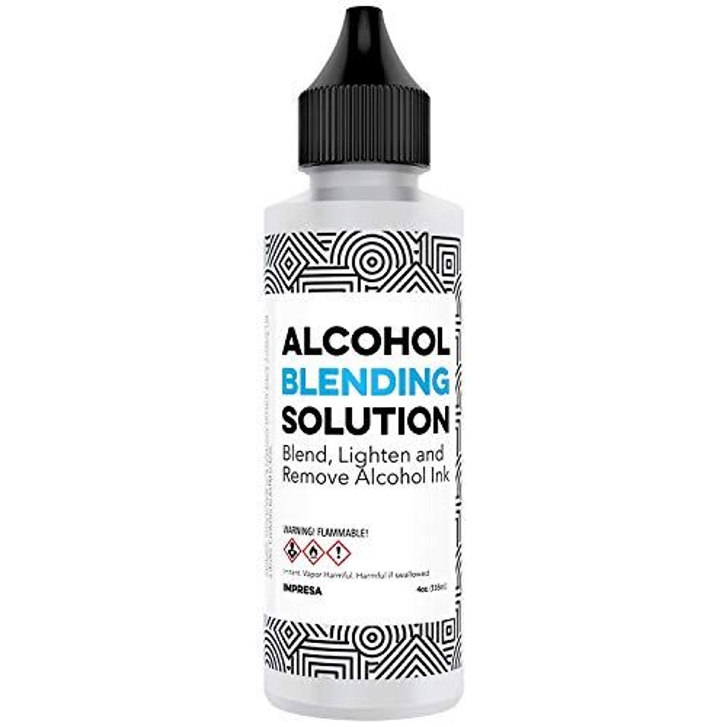 Impresa Alcohol Blending Solution - 4 oz - Multipurpose Solution That Blends, Lightens, and Removes Alcohol Ink - Compatible with All Brands and Adirondack&#xAE; Alcohol Ink Colors - Painting Supplies