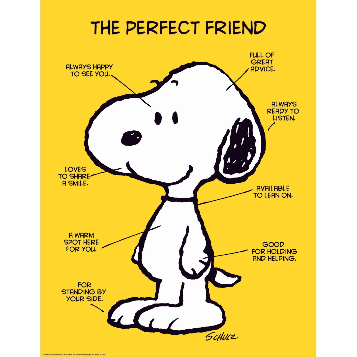 Peanuts&#xAE; The Perfect Friend Poster, 17&#x22; x 22&#x22;
