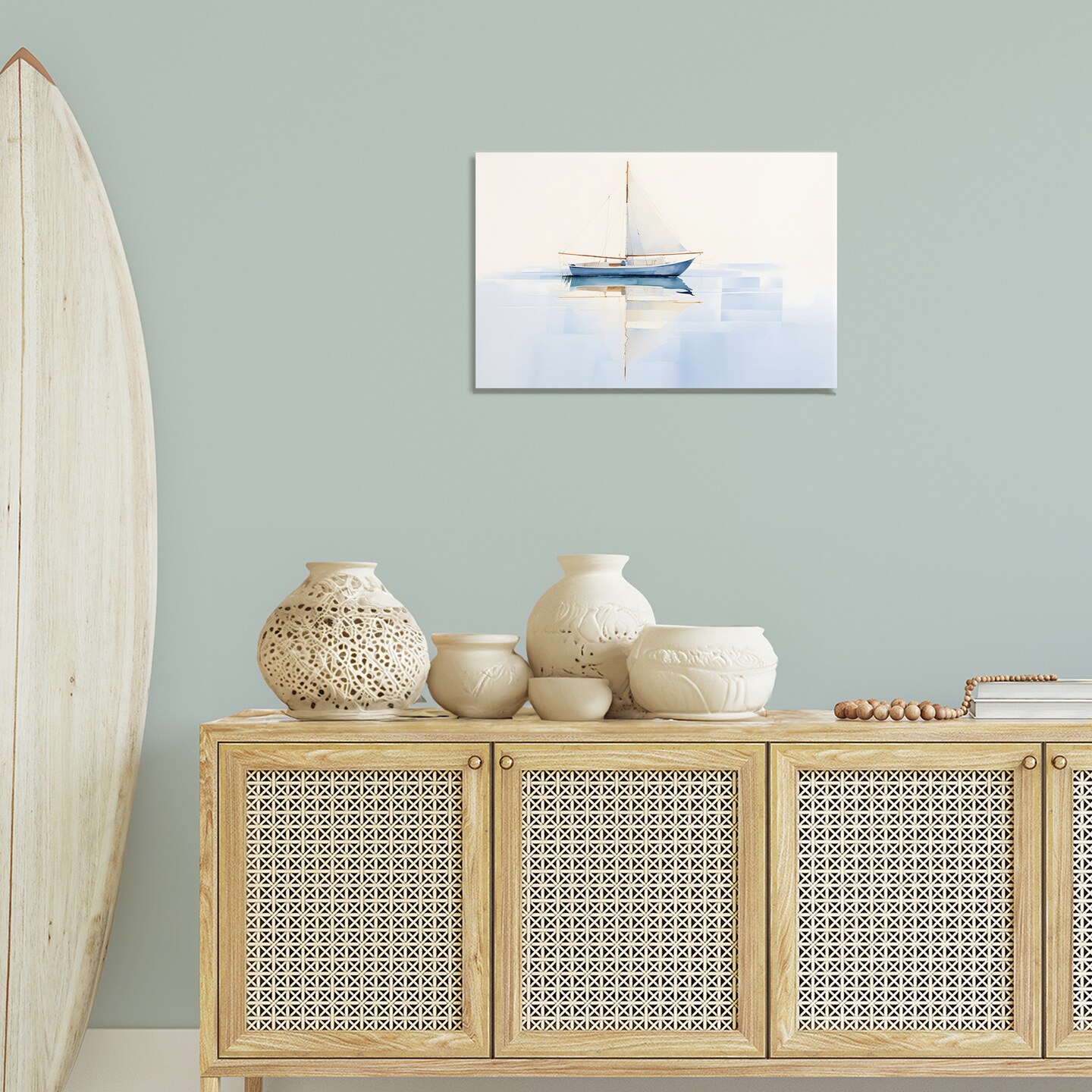 Stupell Industries Reflective Sails View Canvas Wall Art Design by Petal Prints Design