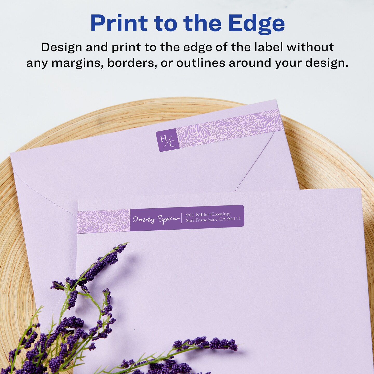 Avery Matte White Rectangle Labels with Sure Feed, 5/8&#x22; x 7-1/2&#x22;
