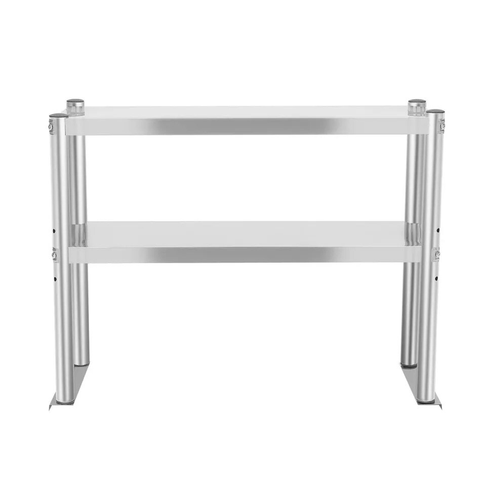 12&#x22; x 30&#x22; Stainless Steel Commercial Kitchen Prep Table with Double Overshelf
