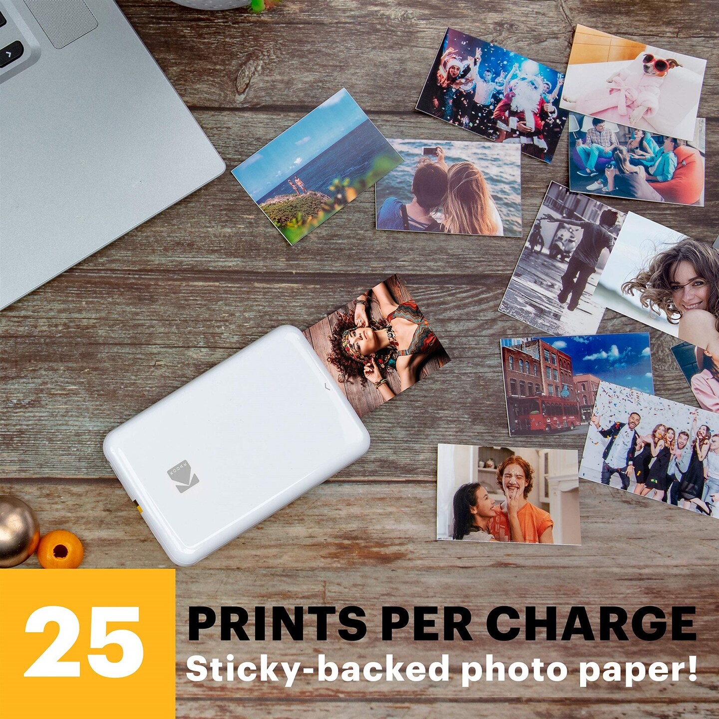 Kodak Step Mobile Instant Photo Printer 2x3&#x22; &#x26; Zink Photo Paper (75 Sheets) Bundle