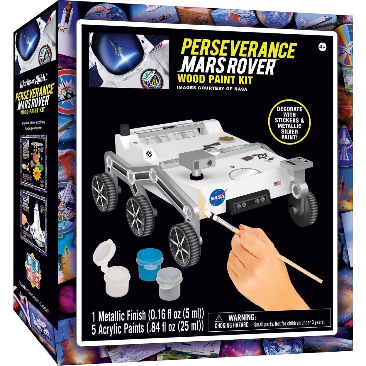 Nasa Perseverance Mars Rover Wood Craft And Paint Kit Real Wood Art Set