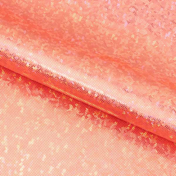 Holographic Shattered Glass Foil Nylon Spandex Four-Way Stretch Fabric