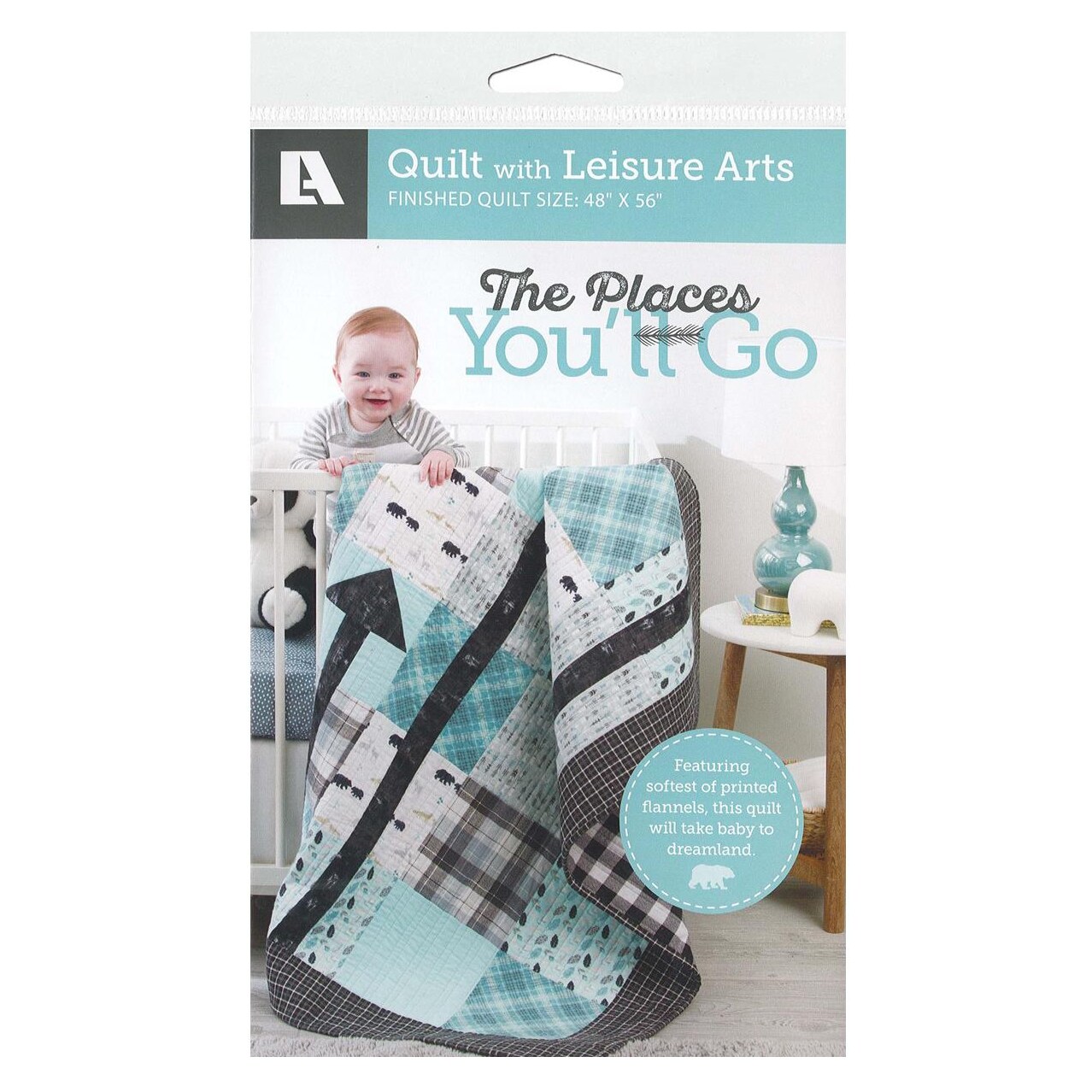 Leisure Arts The Places You'll Go Quilt Pattern, Quilting Book with Patterns for Beginners & Experts, Step-by-Step Quilting Guide for Unique Quilt Designs