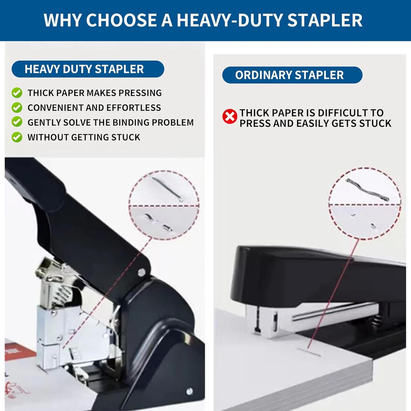 Rotatable Labor-saving Stapler 360 Degree Rotating Stapler Head Desktop Stapler Staples Sharp Chisel For Office Stationery School Home 636c6b55c8863d7f71866b24 - View #6