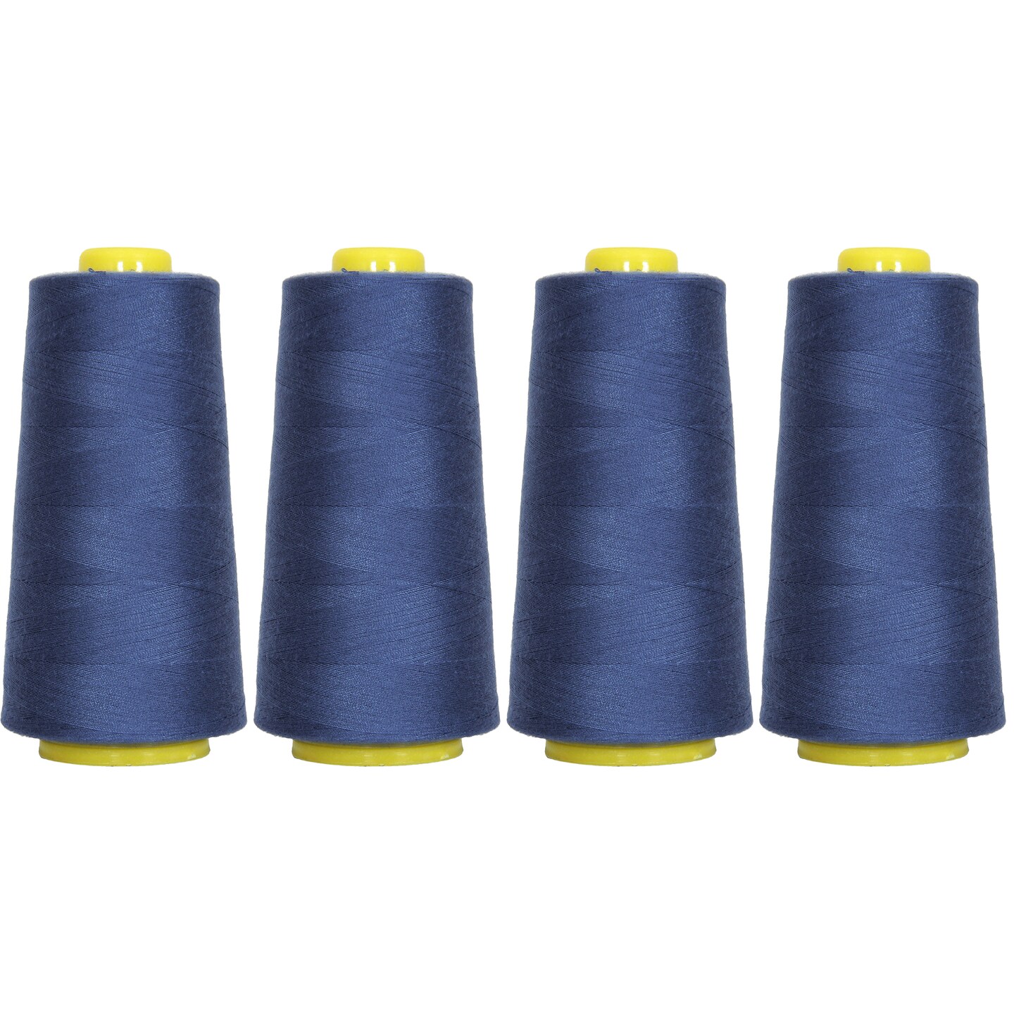 Threadart Polyester Serger Thread - 2750 yds 40/2 - 4 Cone Bundle Pack - 56 Colors Available -
