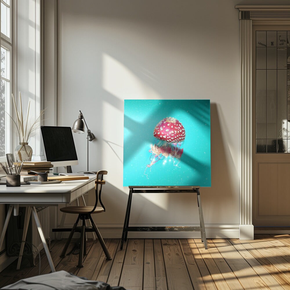 Hallucination Square Canvas Art | Modern Home Wall Decor 24x24 Canvas - Corporate Office Art