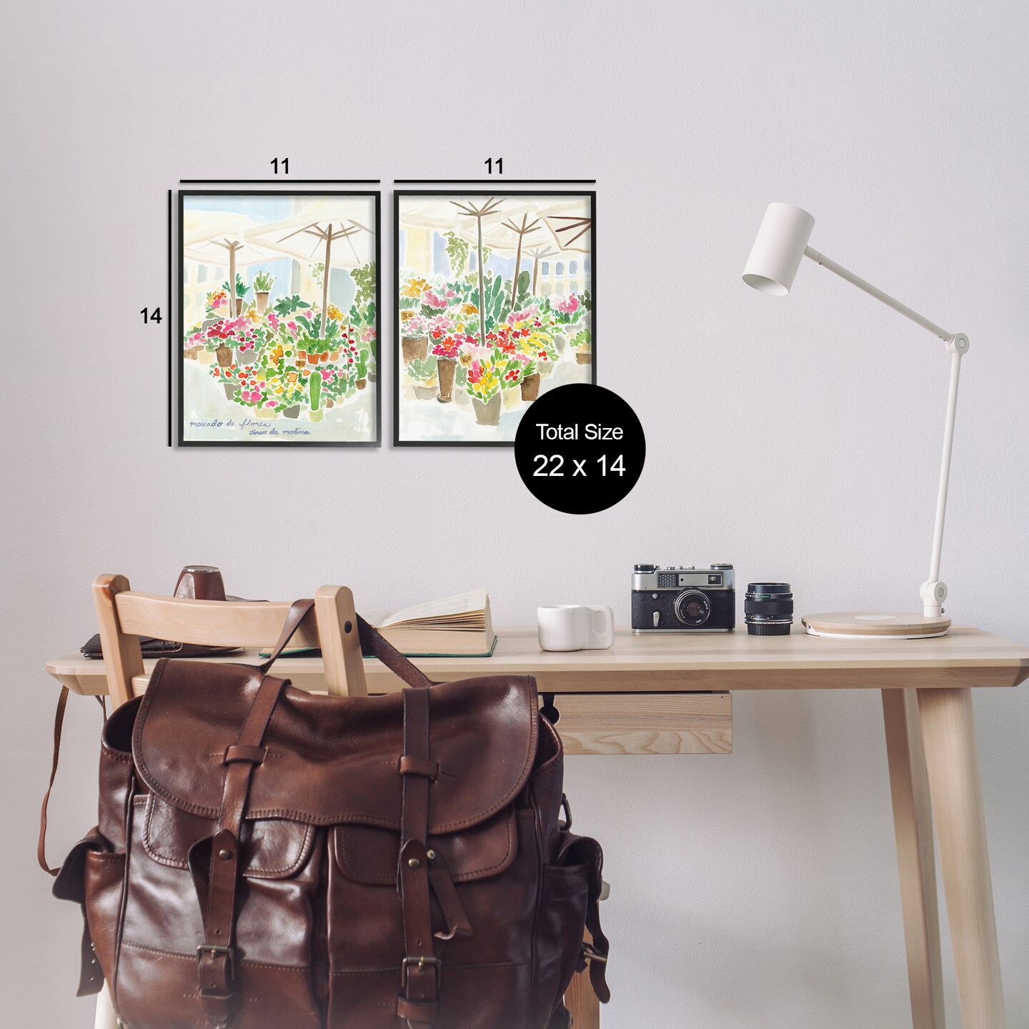 Stupell Industries Outdoor Gardens Patio 2pc Framed Giclee Wall Art Set Design by June Erica Vess