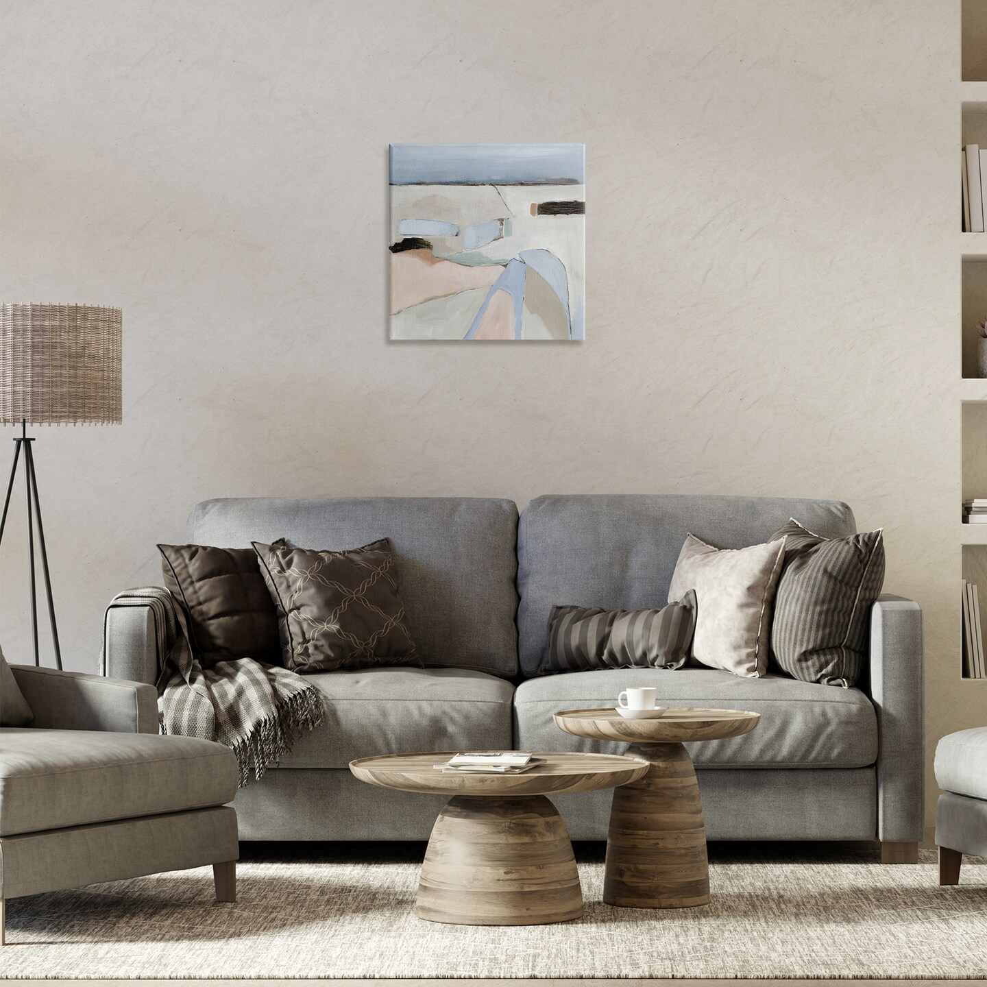 Stupell Industries Organic Neutral Landscape Canvas Wall Art Design by Jacob Q