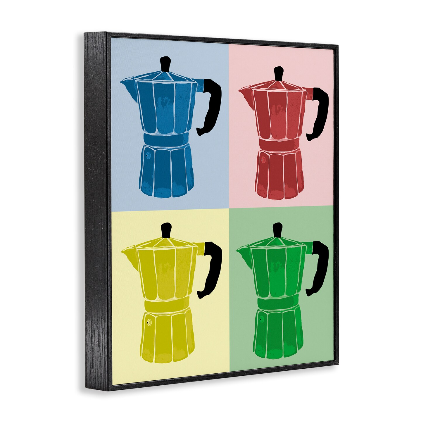 Stupell Industries Coffee Espresso Pop Style Framed Giclee Wall Art Design by Daniela Santiago