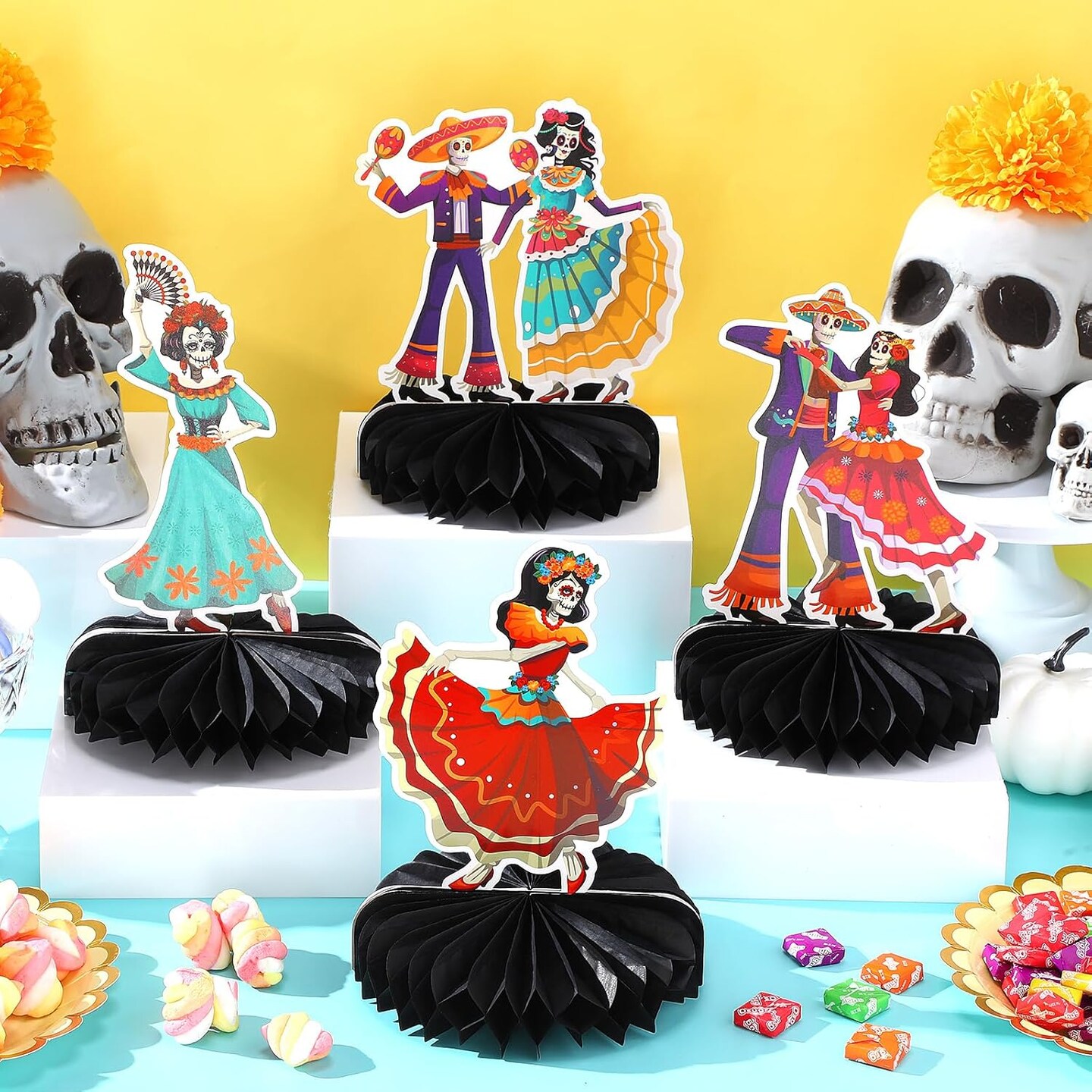 9 Pcs Dia De Los Muertos Decorations Day of The Dead