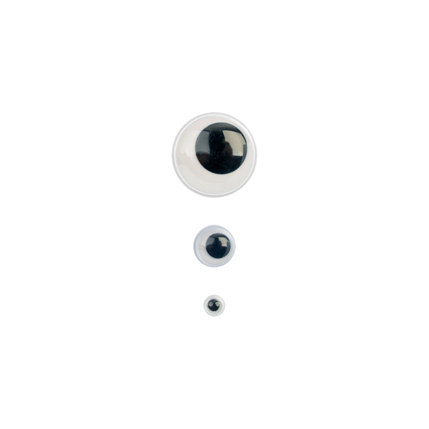John Bead 5mm/10mm/20mm Black and White Wiggle Googly Craft Eyes, 102ct.