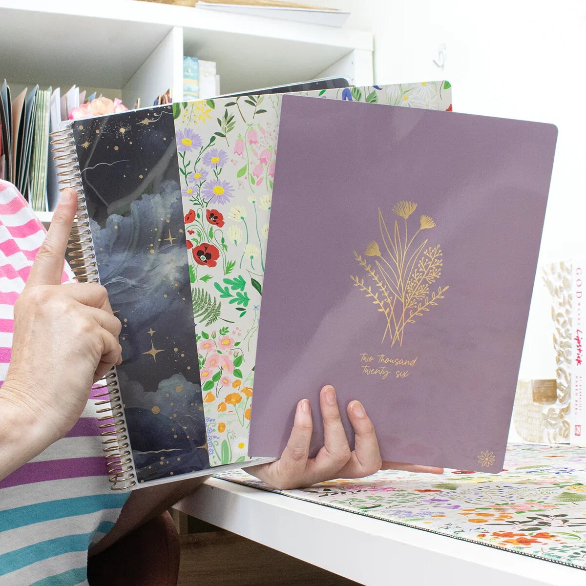 bloom daily planners 2026 Timed Vertical Weekly Planner, 8.5" x 11", Interchangeable Cover