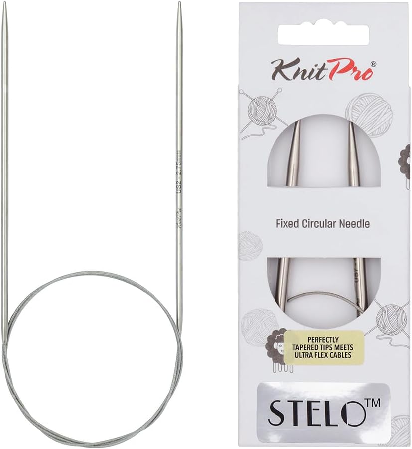 KnitPro Stelo Lace Fixed Circular Knitting Needles 16" (40cm) Size 0 - 15